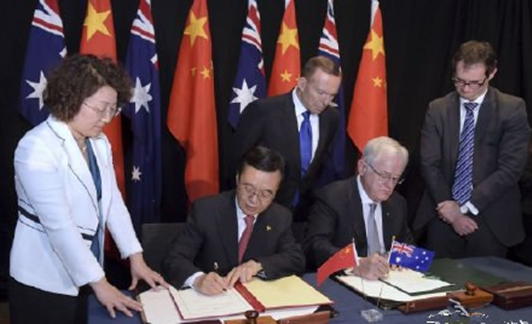讯】中澳签订自贸协定 超85%澳洲进口商品实
